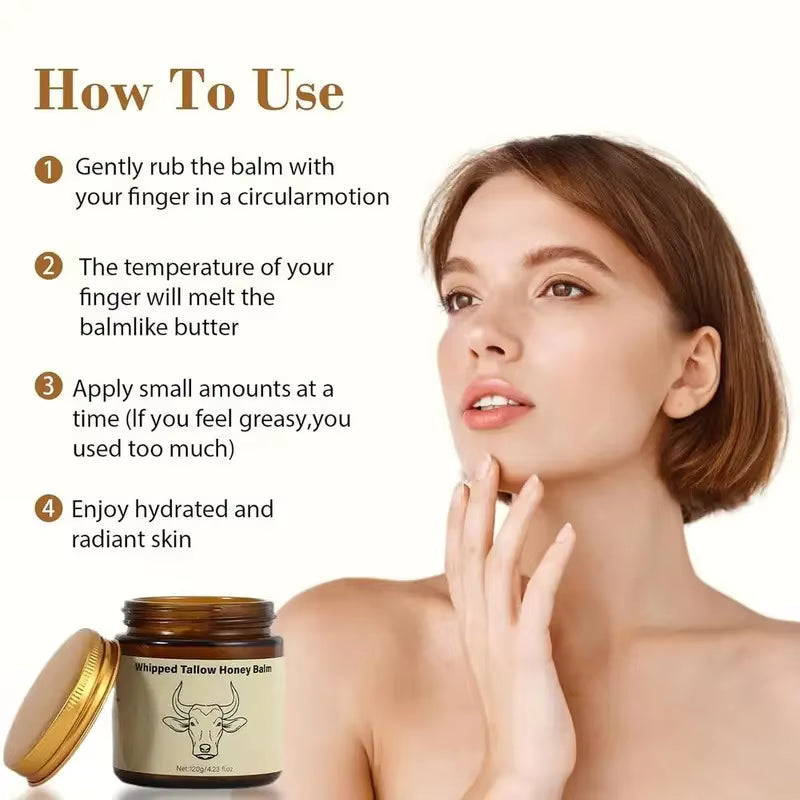 Beef Tallow Honey Moisturizer Cream
