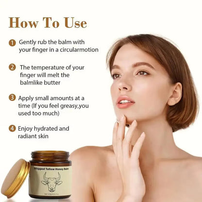 Beef Tallow Honey Moisturizer Cream