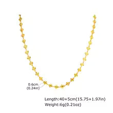 Gold Plated Four Leaf Clover Necklace